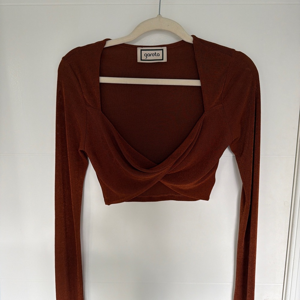 Women's Rust Long Sleeve Top